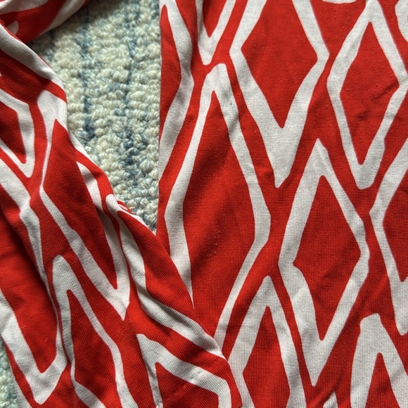 Diane Von Furstenberg Long Sleeve Jersey Dress Mini Women’s 8 Geometric Pattern - Picture 8 of 8